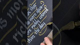 펄 물감으로 손글씨쓰기 #timelapse #calligraphy #art #shorts