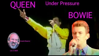 Coach Reacts: QUEEN and David Bowie "Under Pressure" an iconic bass line and amazing collaboration