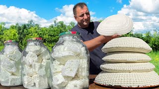 Chef Tavakkul Making Homemade Cheese From Fresh Milk to Make an Incredibly Delicious Khachapuri!