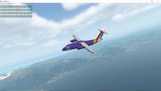 X-Plane 11.52 r1 Vulkan - Dornier DO328-110 v1.6 freeware - Flying from Genova (LIMJ) to Nice (LFMN)