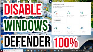 Easy Way To Turn Off Or Disable Windows Defender in Window 8/10/11 2024