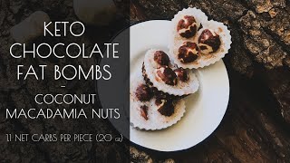 Keto Fat Bombs | How to Make 1.1 Net Carb Fat Bomb with Macadamia Nuts