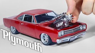 Превращение пластилина в Plymouth roadrunner, шаг за шагом, за 92 часа работы