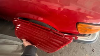 Mercedes R107 lower valance powder coating vs painting