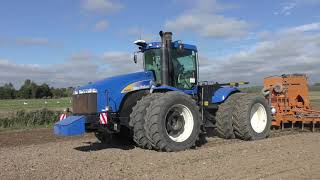 Big Tractor Power - New Holland T9050 Artic on Duels Drilling with Simba Free-Flow Drill