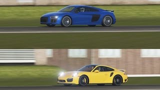 Forza 7 - 2016 Top Gear Audi R8 vs 911 Turbo S - Track Battle!