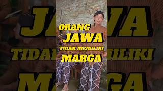 Kenapa orang jawa tidak memiliki marga?❤️🇮🇩🤍