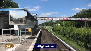 S-Bahn Berlin 2024 Linie S45 - Führerstandsmitfahrt