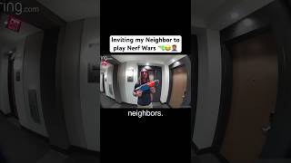 Inviting my Neighbor to play Nerf Wars 🔫😂🤦🏽‍♂️