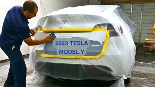 Fixing A Small Dent On 2023 TESLA MODEL Y