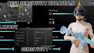 New Best Sensitivitas setting for Pubg Mobile | Perfect sensitivitas andol control code 2.5 update