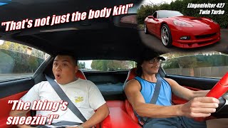 My Friends React to My New Corvette... But They Don't Know It's Twin Turbo'd