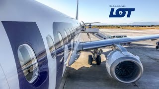 TRIP REPORT | LOT Polish Airlines | Embraer E195 | holiday flight | Wroclaw - Rhodes | BUSINESS SEAT