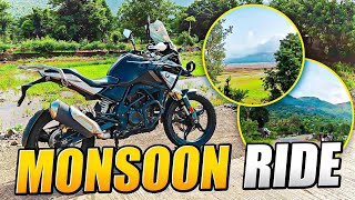 First Monsoon ride on BMW 310 GS ( but no rain at all 😂)