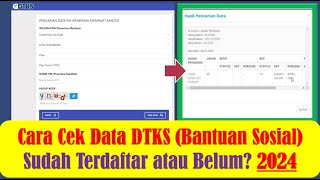 Cara Mudah Cek Bantuan Sosial (BANSOS) di DTKS Online - Apakah sudah terdaftar atau belum? Terbaru