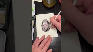 Easter Egg Card #asmr #glasspen #easteregg #howtodraw #drawingtutorial  #watercolor #smallbusiness