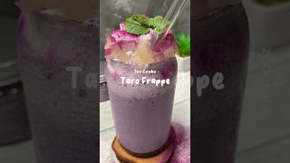 TARO FRAPPUCCINO, mirip pop ice, minuman seger | jevoodz  #jevcookz #resepsimple #reseptiktok