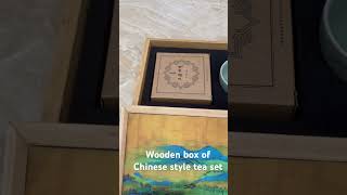 Wooden box of Chinese style tea set #woodenbox