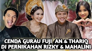 MOMEN KEMESRAAN FUJI AN & THARIQ MAKAN BERSAMA DI RESEPSI PERNIKAHAN MAHALINI DAN RIZKY FEBIAN