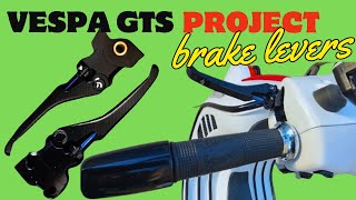 Vespa GTS 300 adjustable brake levers installation