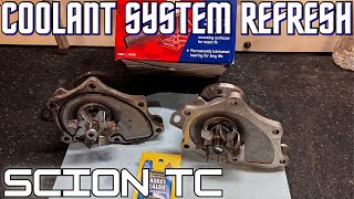 '05-'10 SCION TC WATER PUMP / COOLANT / BELT CHANGE| DIY guide for an engine coolant system refresh!