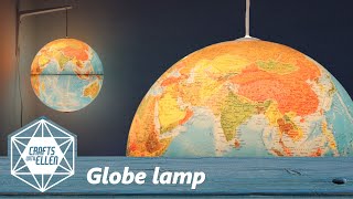 I turned a globe into a hanging lamp || DIY Crafts