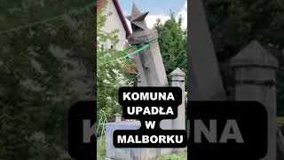 Obalenie pomnika Armii Czerwonej w Malborku #shorts