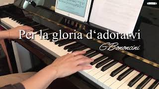 Per la gloria d’adorarvi, in D Major, for middle and low voice