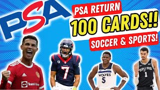 PSA Return: 100 Graded Trading Cards | Soccer, Football, Basketball & More | Ronaldo, Stroud, Wemby!