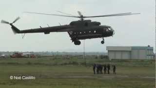 Fuerza Aérea Mexicana - Helicópteros Mi-17 Despliegue de tropas