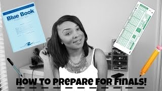 Tips for preparing for FINALS!