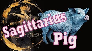 Sagittarius Pig - The Compassionate Trailblazer