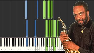 Grover Washington Jr - Just the two of us (F minor) [Synthesia] (Piano tutorial)