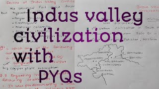 Indus valley civilization| History notes for UPSC CSE prelims and mains with PYQs