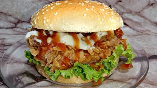 Zinger Burger Recipe By Azeem Food Secrets | Zinger Burger Banane Ka Tarika