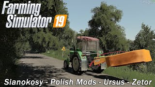 || Farming Simulator 19 || Sianokosy na Polskiej Wsi - Polish Mods - Ursus - Zetor!