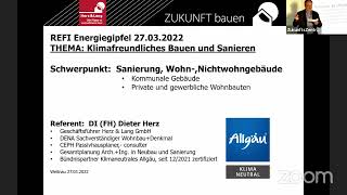 Klimafreundliches Bauen und Sanieren - Dipl. Ing. Dieter Herz - 12. Energiegipfel Isny