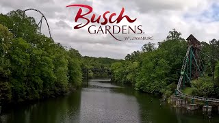 Busch Gardens Williamsburg 4k Walking Tour 2024