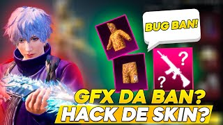 GFX DA BAN? HACK DE SKIN GRATUITA CUIDADO PUBG MOBILE