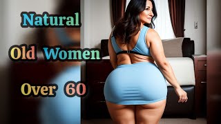 natural old women over 60 | Attractive old woman in short skirt and mini dress