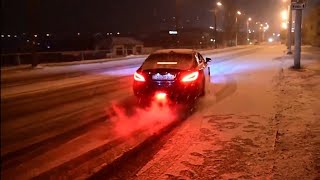 CLS 63 Snow Drift (Amazing Exhaust)