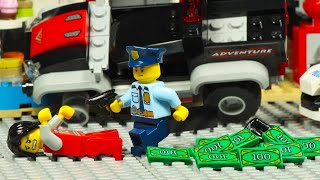 Lego City Bank Robbery Big Money Safe Robbery Secret Plan