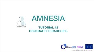 Amnesia Anonymization Tool tutorial: Auto-Generate Hierarchies