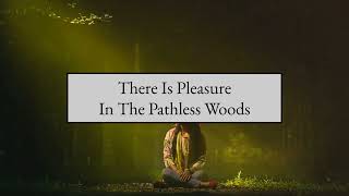 There is Pleasure in the Pathless Woods (by Lord George Gordon Byron)