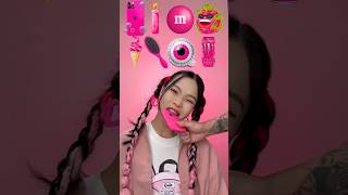 Random Pink Food ASMR Mukbang #3 🌸🌷💋#shorts #mukbang #asmr #eating