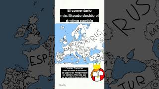 El #comentario más likeado decide el #decimo cambio de Europa #like #countryballs #viral