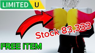 NEW FREE ITEM LIMITED I EZZ ROBLOX