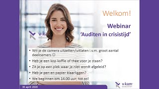 Webinar: Auditen in crisistijd