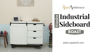 Sideboard Industrial ( Wooden ) — ROAST | Wooden Rack | Royal Ambience