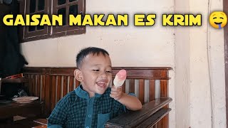 gaisan makan es krim 🤤